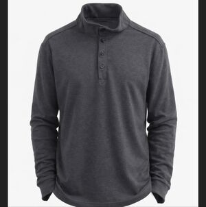 Brooks Brothers Grey Pullover Luxury Classic Button Sweater